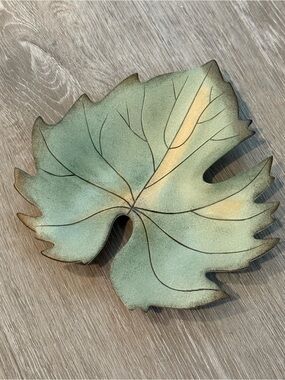 Lenox Nature’s Impressions Maple Leaf Shape Plate Trinket Dish Botanical
